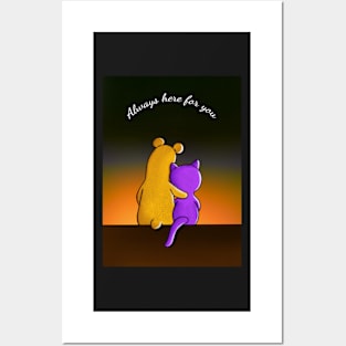 Plum & Custard - Always Here For You Posters and Art